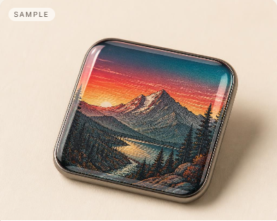 Printed pin example