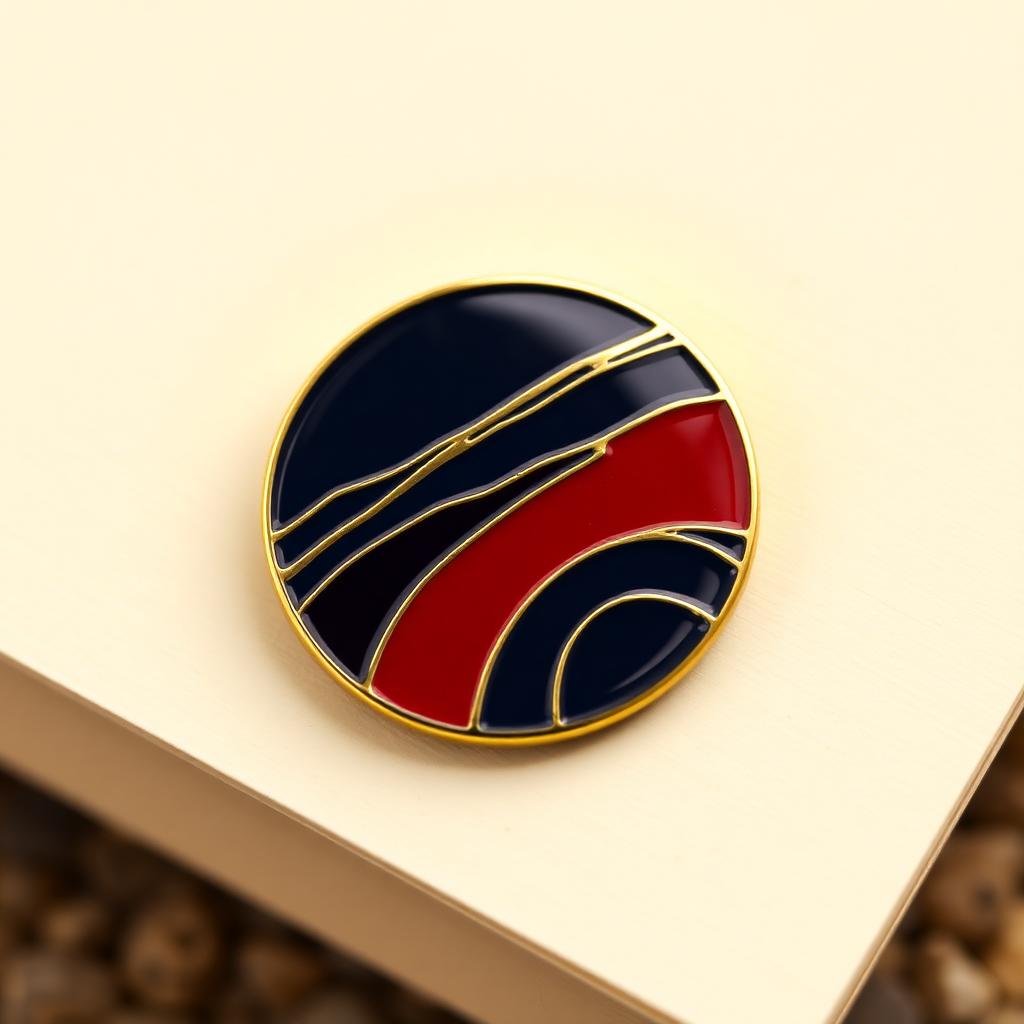 Hard enamel pin example