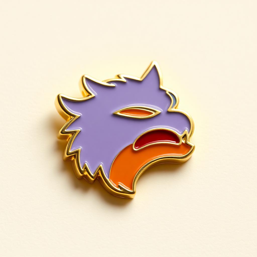 Soft enamel pin example